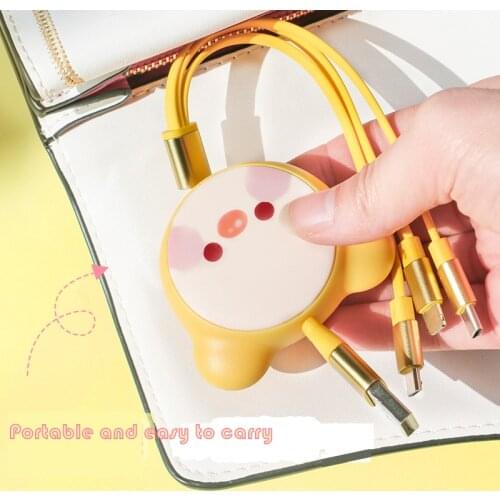 Usb Linea Dati 3 In 1 Cavo PerPer Android Iphone Tipo-C Del Telefono Mobile Multi-Funzione Di Un Trascinando Tre Di Dati Cavo Di