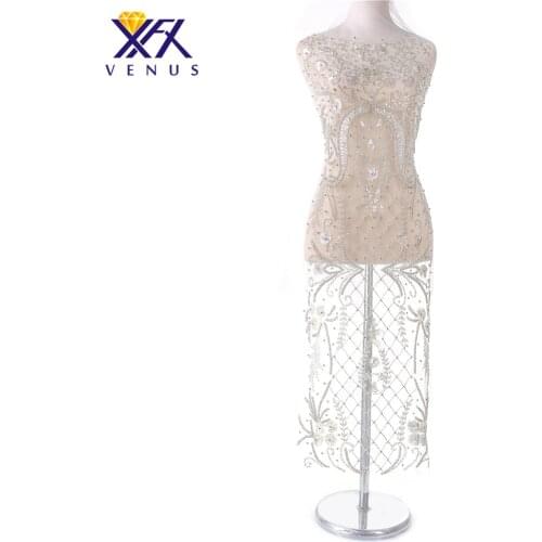 XFX VENUS Hand-sewing Rhinestones Embroidery Crystal Patch Beaded Applique Bodice DIY Handcraft Apparel Sewing Accessories