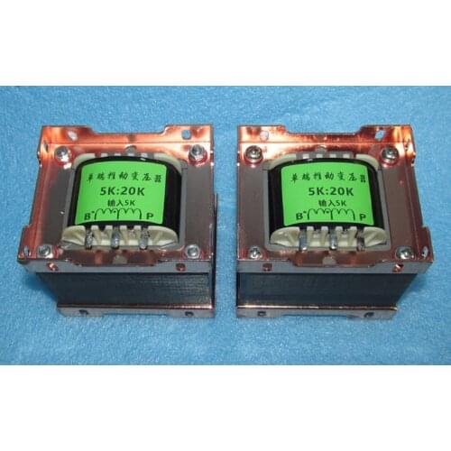 300B amplifier single-end drive transformer 5K: 20K inverted phase balance drive transformer, working current 50MA