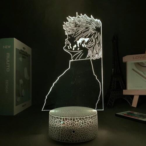 3D Lamp Anime Tokyo Ghoul Manga Ken Kaneki Acrylic Led Night for Anime Room Decor Nightlight Valentines Day Gift Tokyo Ghoul