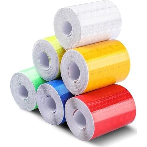 New Car Reflective Tape Sticker Safety Mark Car Styling Self Adhesive Warning Tape Motorcycle Bicycle Film Decoration Tool