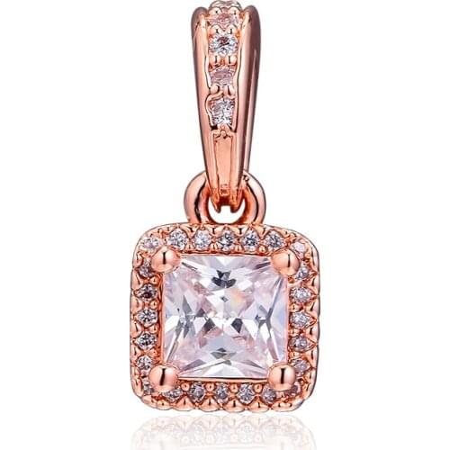 Timeless Elegance Charm Berloque 925 Sterling Silver Rose Gold Beads for Jewelry Making Fits Original Bracelets DIY Jewellery