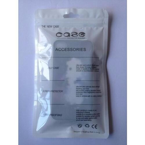 3000pcs 10*18cm Hang Hole Reusable Zip Lock cellPhone Shell Event Packaging bags Mobile Phone Case Plastic Zipper Pouch bags