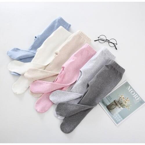 Baby clothes footies pants cotton leggings high elasticity tights baby clothes spring and autumn high waist baby trousers