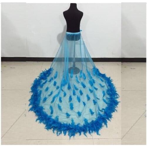 Children skirt Tailing Feathers Stage skirt for girl