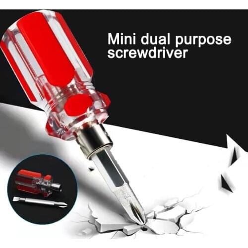 Dual-purpose Phillips Screwdriver Transparent Head Screwdriver Handle Auto Repair Tool Screwdriver Manual Hardware Manual Tool