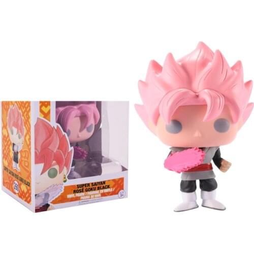 Funko Pop Dragon Ball Z Action Figures SUPER SAIYAN POSE GOKU PINK 260# Vinyl Figure Doll Collectible Model Toys for Children