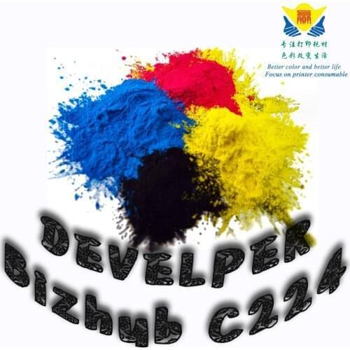 JIANYINGCHEN Comapatible color Developer powder for Konicas Minolta C250 252 laser printer (4bags/lot) 210g per bag