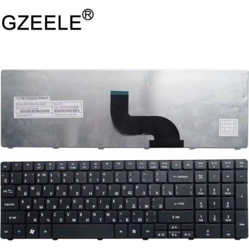 GZEELE laptop Keyboard for ACER Aspire 90.4HV07.S0R V104730DS3 RU 9Z.N1H82.C0R PK130C92A04 AEZR7700010 NSK-ALC0R KB.I170A.164 RU