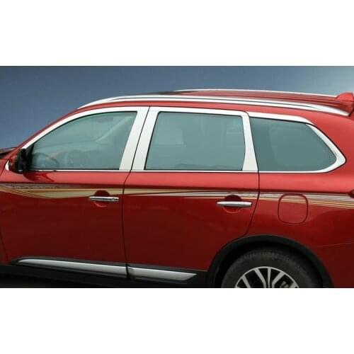 Stainless Steel Door Window Trims window trim cover For Mitsubishi Outlander 2013 2014 2015 2016 Window Frame Sill trims