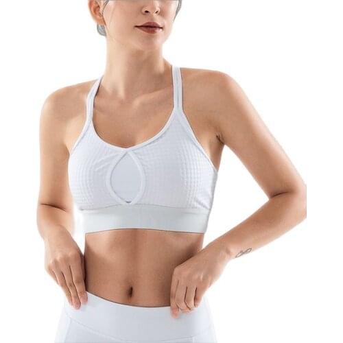 Summer new sports fitness underwear women beauty back cross yoga bra clothes sexy bra fast dry breathable gather shockproof