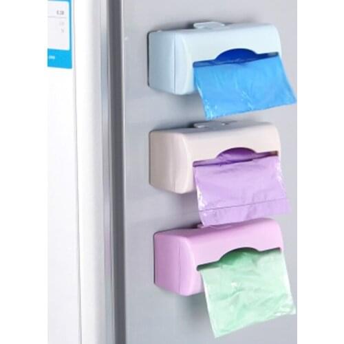 Bathroom Organizer Rack Wall Mounted Storage Box Toilet Paper Holder Garbage Boxes Plastic Door Hanging Packaging Container