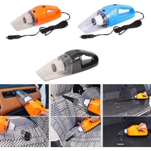 Portable 120W 12V Car Vacuum Cleaner Handheld Mini Vacuum Cleaner Super Suction 5m Cable Wet And Dry Dual Use