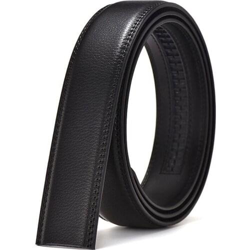 Maikun Casual Business Belt For Men Luxury Brand Non-Buckle Fashion PU Leather Belt