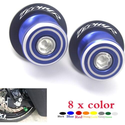 CNC Motorcycle Frame Stands Screws sliders Swingarm Spools Slider for Kawasaki ZEPHYR X 400 ZEPHYRX 400 1998-2008 10M