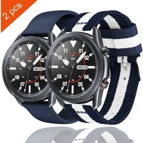 For amazfit bip samsung galaxy watch 3 45mm 41mm band active 2 galaxy watch 46mm strap 20mm 22mm for huawei watch gt 2e correa