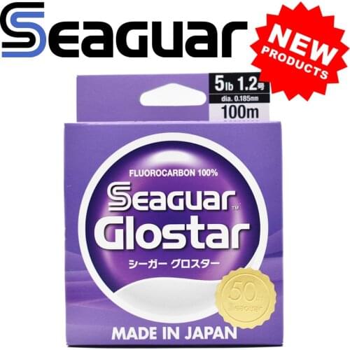 NEW SEAGUAR GLOSTAR Original Fishing Line 4LB-70LB 100% FLUOROCARBON Fishing Lines 100M/60M 50th Anniversary Limited Product