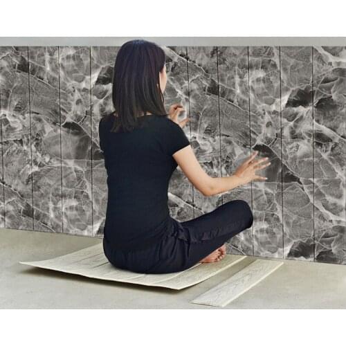 Self adhesive Waterproof Wood grain Wallpapers 3D Wall Sticker TV Living Room Wallpaper Mural Home Bedroom Decorative Stickers