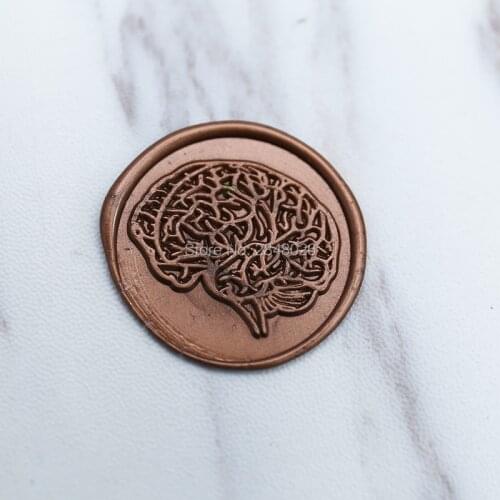 Brain Wax Seal Stamp, wedding stamp ,party wax seal stamp, invitation seals,wedding invitation,smart brain stamp