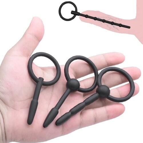 Sex Shop 8pcs Silicone Urethral Dilator Soft Penis Sounds Set Plugs Male Masturbator Urethra Sounding Rod Sex Toys For Men Gay