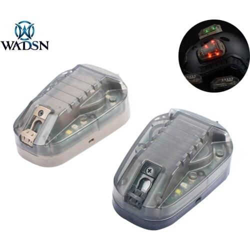 WADSN Airsoft Sport Helmet light HEL STAR 6 GEN 3 Signal Green Red IR Strobe Lamp Waterproof Military Survival helmet Light