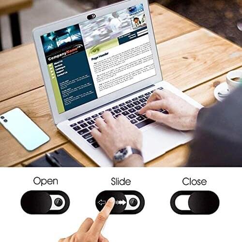 Camera Privacy Protection Cover Ultra Thin Webcam Cover For Computers Laptops Tablet High Quality Cover 3/6PCS Black/White