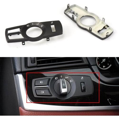 1PCS Car Headlight Switch Panel Headlight Switch Knob Fog Light Switch Button for BMW 5/7 Series F02 F07 F18 X3 X4 2008-2017