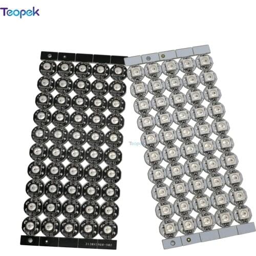 10-1000pcs WS2812B Built-in WS2811 IC LED Chip 5050 SMD Individually Addressable With Mini PCB Board (10mm*3mm) Heatsink DC5V