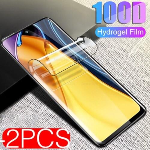 2PCS Film For Poco M3 Pro 5G 6.5” Phone Hydrogel Film Screen Protectors For POCO M 3 Pro 3pro Global Version NFC Safety films