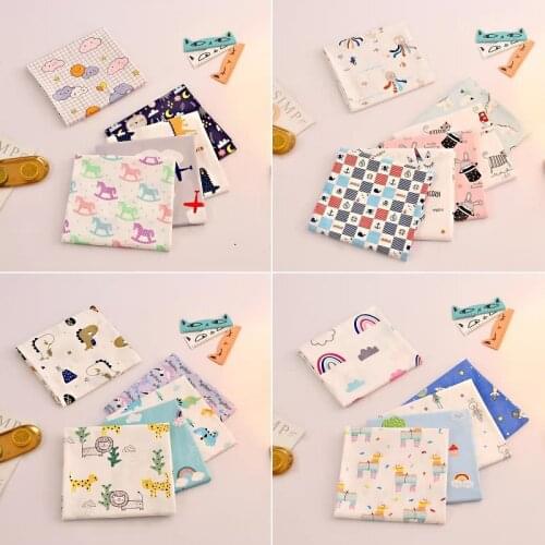 20*25Cm Printed Cotton Fabric Cloth Sewing Material for Patchwork Needlework Handmade DIY Wholesale