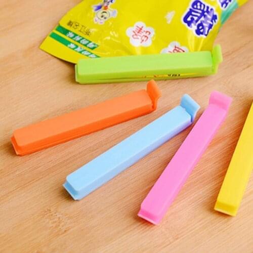 5Pcs/Set Kitchen Portable New Kitchen Storage Food Snack Seal Sealing Bag Clips Sealer Clamp Plastic Tool Kitchen Accessories