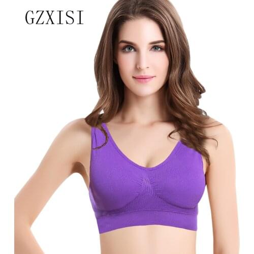 [8Colour/6size] Professional Absorb Sweat Body Shapers Bras Fitness Women Seamless Padded Vests Tanks S M L XL XXL XXXL