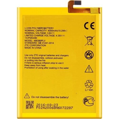 New High Quality 466380PLV 466380PVL 4000mAh battery For ZTE Blade A610 A610C A610T BA610C BA610T phone