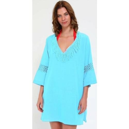 White Beach Dress Womens Swimsuit Summer Sunscreen Dresses 2021 Beach Fashion Casual Cotton Spacious Outfit Tunic