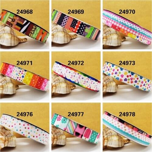 Free shipping 2020 new arrival ribbons Hair Accessories ribbon 10 yards printed grosgrain ribbons 24968