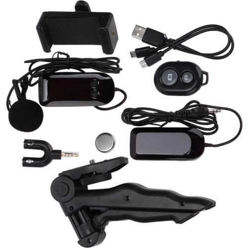 Wireless Lavalier Microphone Wireless 1 for 1 2.4G Lavalier Microphone for SLR Camera Filming Phone Interviewing