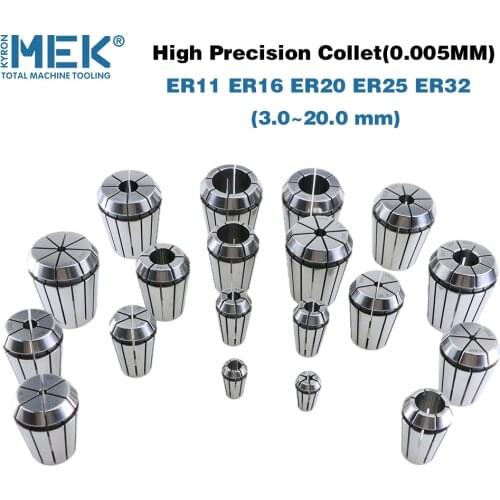 0.005mm high precision ER11 ER16 ER20 ER25 ER32 collet chuck in tool holder for CNC accessories