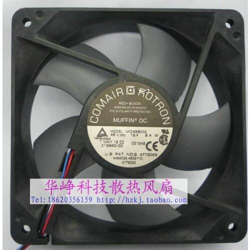 Comair Rotron MC48BOX DC 48V 0.18A 120x120x32mm 4-wire Server Cooling Fan