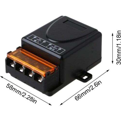 DC 9V-85V 4CH Remote Switch Garage Door Receiver Module and RF Remote Controller BX0E