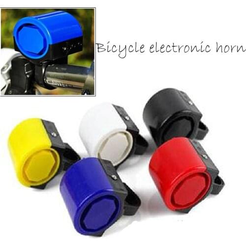 Electronic Bicycle Bike Cycling Alarm Loud Bell Horn Powered By 2x AAA Battery black/Blue/Red color для велосипеда Accessories
