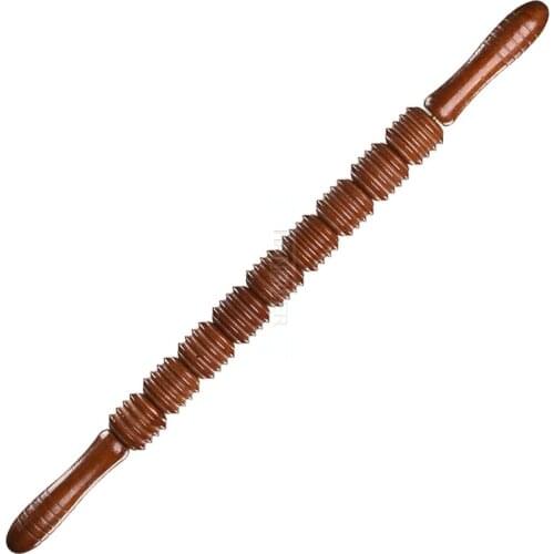 Gymnasium body muscle massager wooden roller stick multi-function health massager