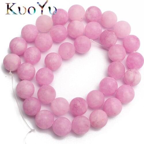 Matte Light Purple Stone Beads Round Loose Beads 15 inches 6/8/10mm For Jewelry Making DIY Bracelet Necklace Jewellery Wholesale