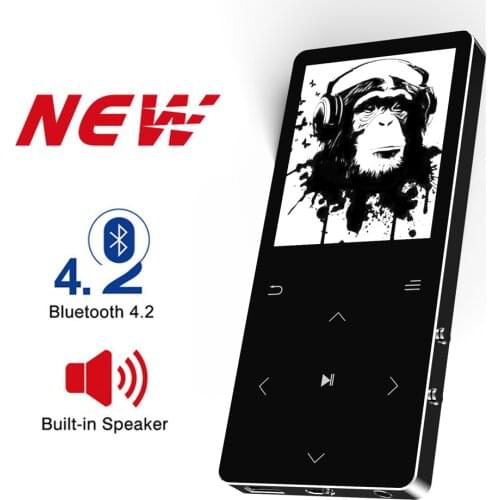 MP3 Player With Bluetooth Speaker Hifi Portable Walkman with Fm Radio Recording Built-in Speaker Touch Key 1.8 Inch Tft Screen