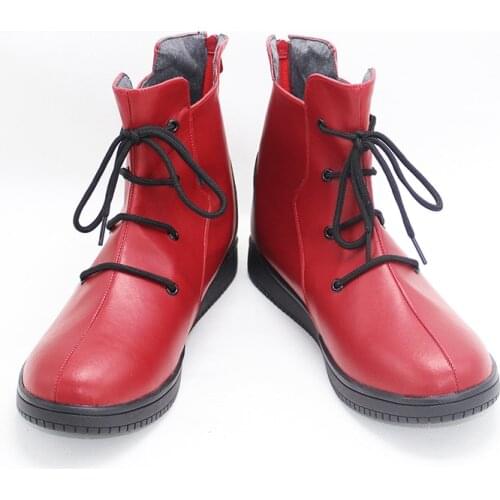 Anime Jujutsu COS Kaisen Yuji Itadori Cosplay wigs Shoes Boots Halloween Costumes Accessory Custom Made Red shoes Yuji Itadori
