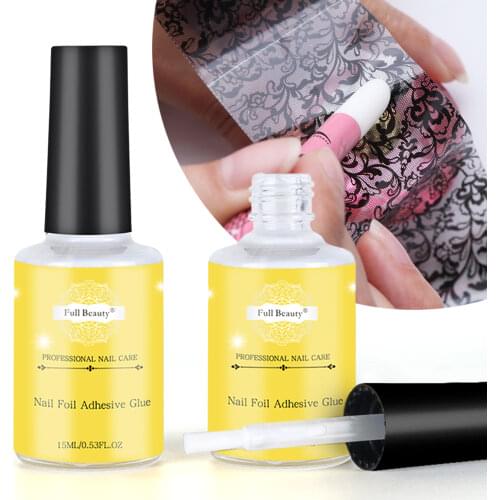 Full Beauty 15ml Nail Glue For Transfer Foil Sticker Nail Foil Adhesive Polish Gel Starry Paper Print Foils Wraps Manicure SA947