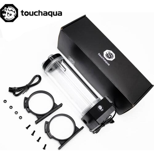 Bitspower Touchaqua 150 DRGB Reservoir ,Acrylic Water Tank Combo 12W PWM Pump,G1/4 “,Case Liquid Container ,BPTA-P1MWT150-DRGB