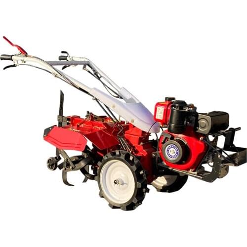 Rotary powerful tiller 12 horsepower diesel micro tillage small tractor trenching soil tillage machine