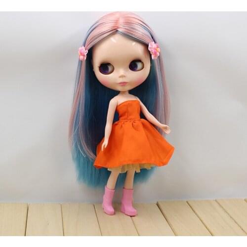 Mix hair blue and pink hair blyth dolls