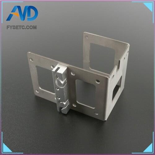 Silver Extruder L Bracket Silver U-shaped Metal Bracket Extruder Timing Belt Holder For Prusa I3 MK7 MK8 3D Printer Part