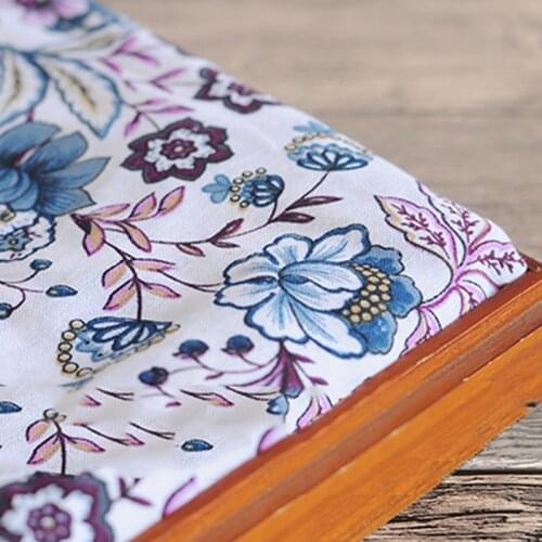 Zakka Flower Cotton Linen Fabric For Handmade Hometextile Cloth For Sofa Curtain Bags Cushion Furniture Cover Meter 100x145cm